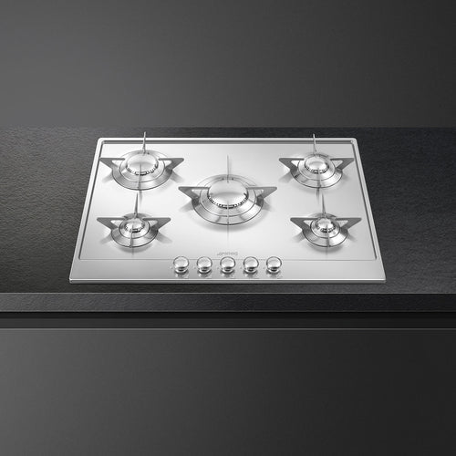 SMEG P705ES - Stainless Steel Gas Hob - 5 Cooking Zones