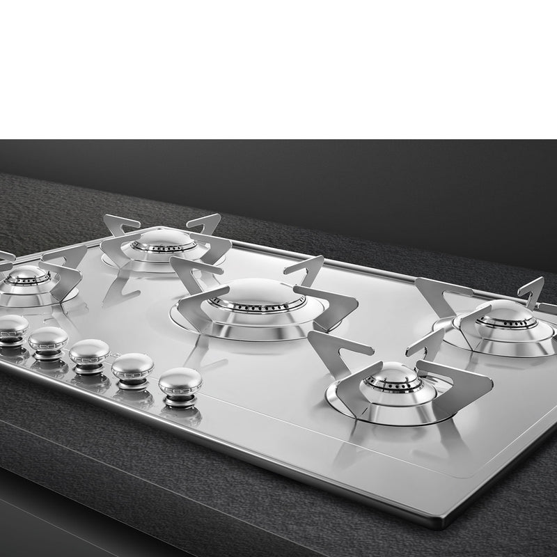 SMEG P705ES - Stainless Steel Gas Hob - 5 Cooking Zones