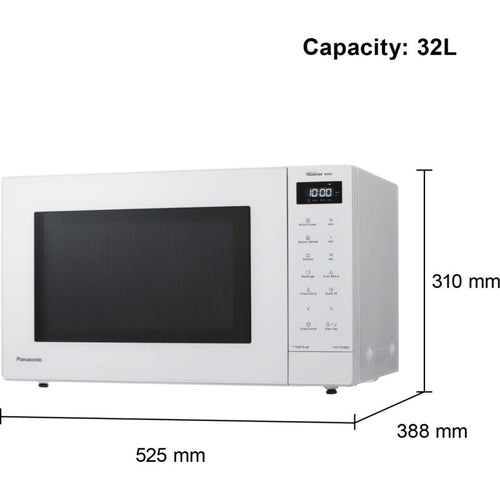 Panasonic NN-ST64QWBPQ - White Microwave - 32 Litres