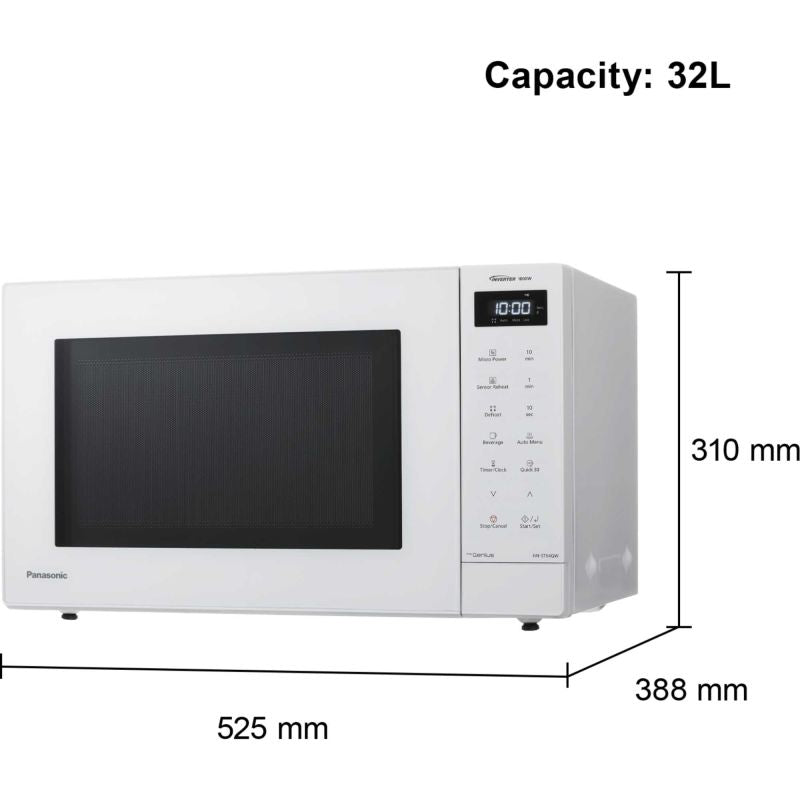 Panasonic NN-ST64QWBPQ - White Microwave - 32 Litres