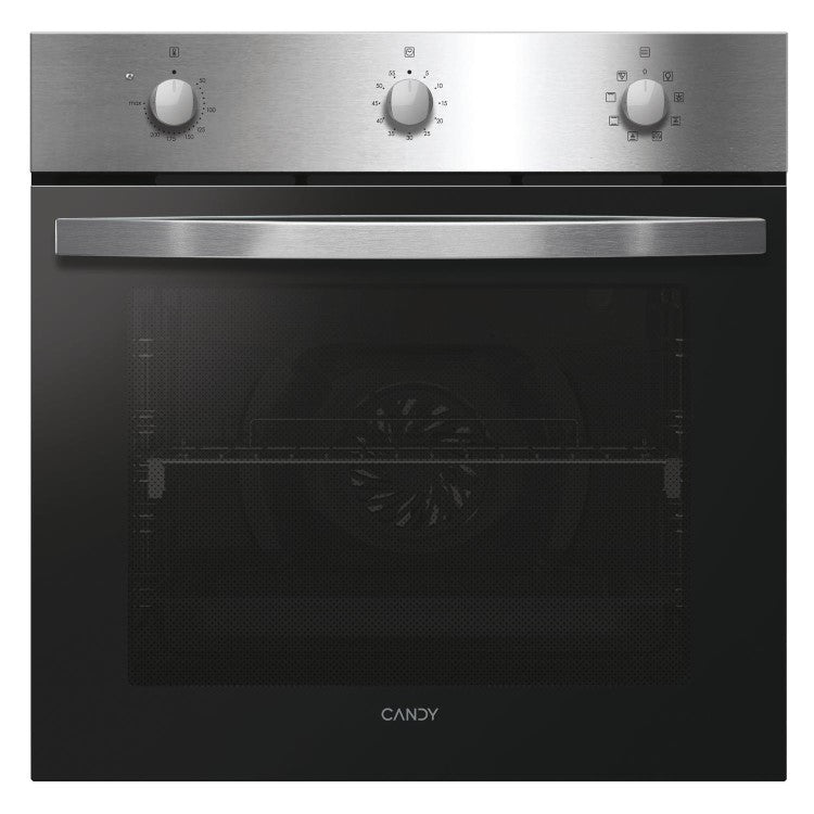 Candy PCI27XCHW6LXS - Stainless Steel Single Oven and Gas Hob Pack - 65L - A+ Energy