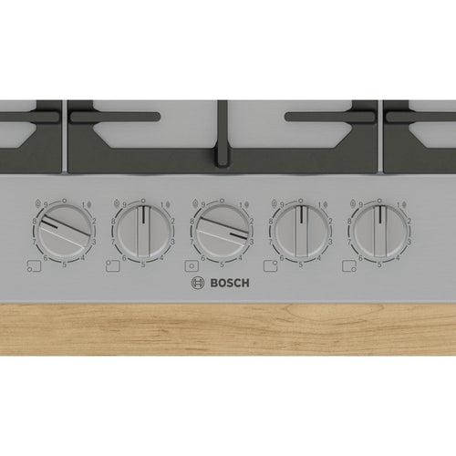 Bosch PCQ7A5I90 - Stainless Steel 5 Burner Gas Hob - 75cm Width