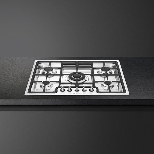 Smeg PGF75-4 - Stainless steel 5 Zone Gas Hob