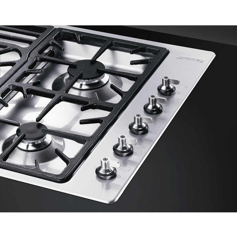 Smeg PGF95-4 - Stainless Steel 5 Burner Gas Hob - 86cm