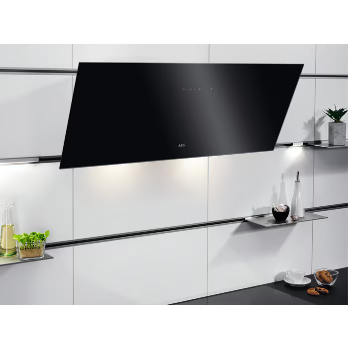 AEG DVX5961HB - Black Chimney Extractor Hood - A energy