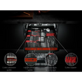 AEG FSE74507Z - Black Fully Integrated Slimline Dishwasher - 9 Place Settings - D Energy