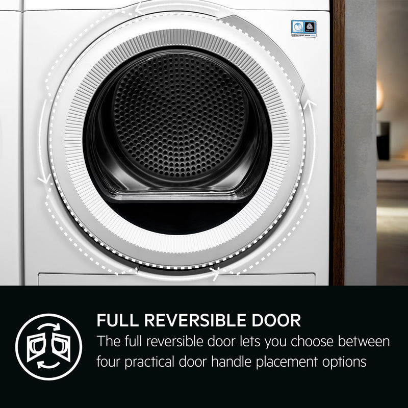AEG TR718L2B - White 8KG Heat Pump Tumble Dryer - A++ Energy