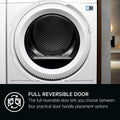 AEG TR948V4BC - White 8KG Heat Pump Tumble Dryer - Freestanding - A+++ Energy