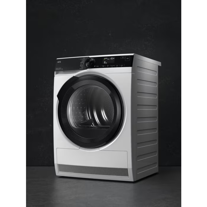 AEG TR948V4BC - White 8KG Heat Pump Tumble Dryer - Freestanding - A+++ Energy