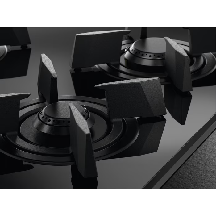 AEG HVB8453IB - Black 80cm Gas Hob - 4 Burners - FlameLight LED