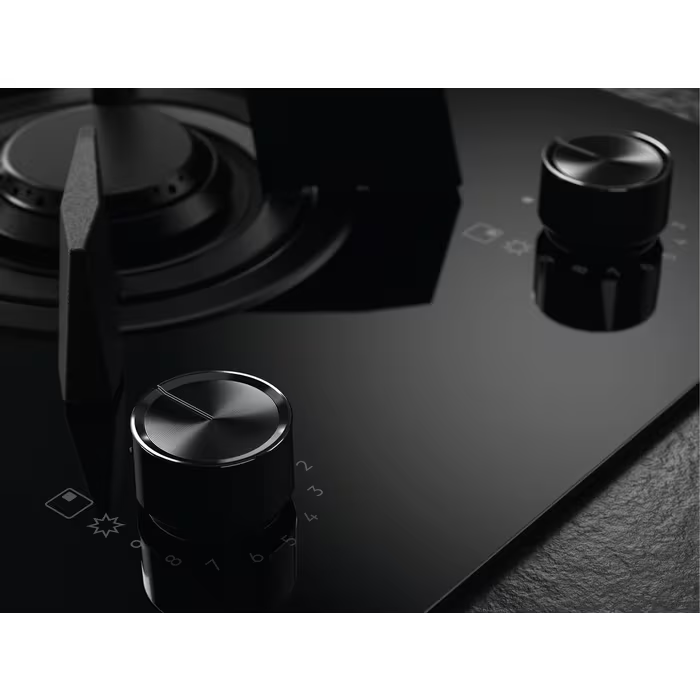 AEG HDB95623NB - Black 5 Zone Dual Fuel Hob