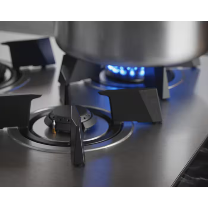 AEG HDB95623NB - Black 5 Zone Dual Fuel Hob