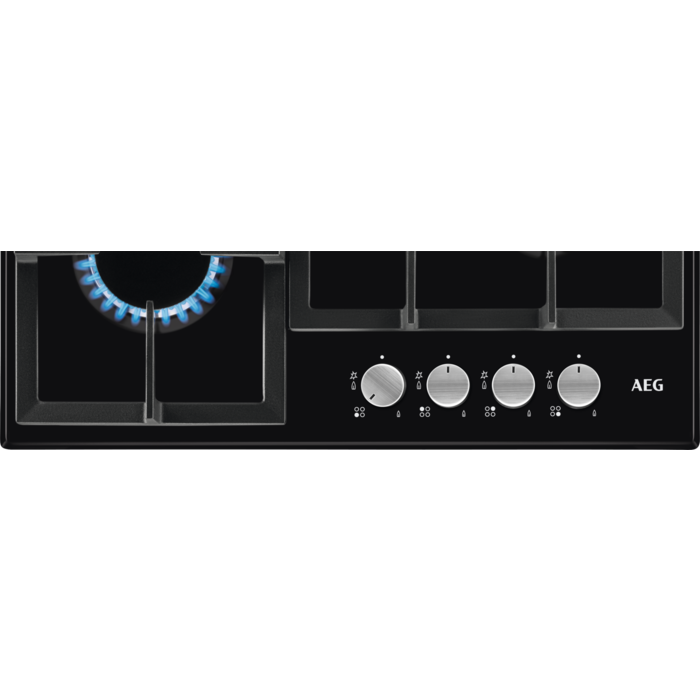 AEG HGX64200SB - Black 4 Zone Gas Hob
