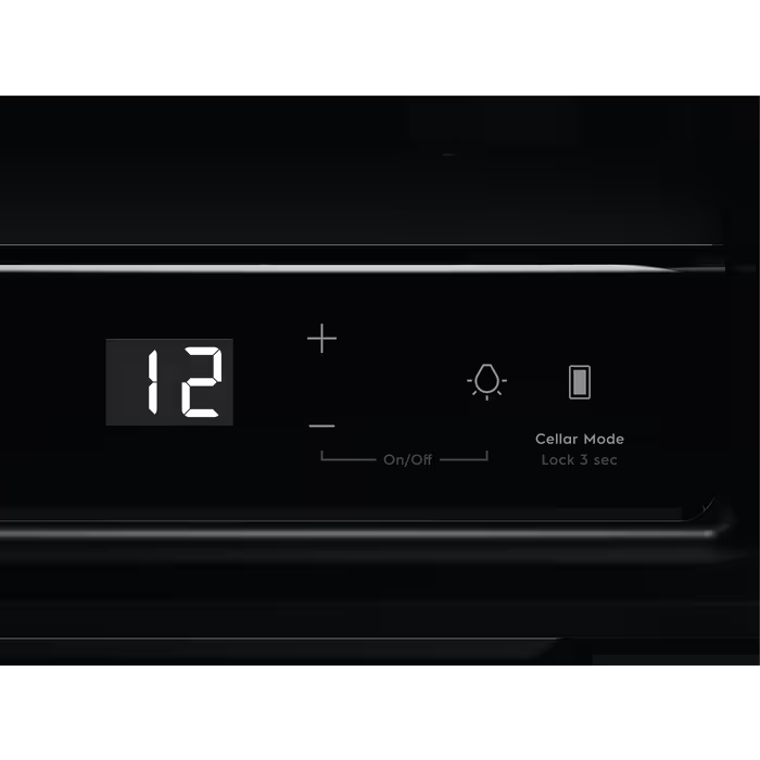 AEG NKW8P21KAB - Black 18 Bottle Wine Cooler - 45cm Integrated