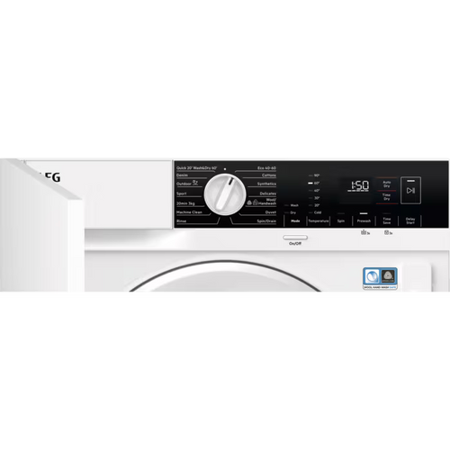 AEG LX6WG74634BI - Integrated 7KG/4KG Washer Dryer - 1600 RPM - B/D energy