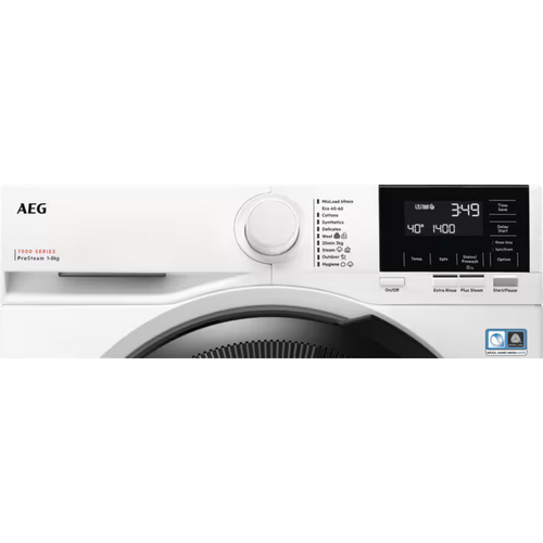 AEG LFSR71844B  8KG Washing Machine 7000 ProSteam - White  - 1400 RPM - A Energy