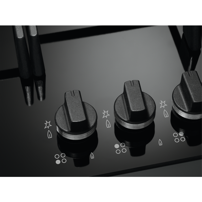 AEG HKB75820NB - Black 5 Zone Gas Hob