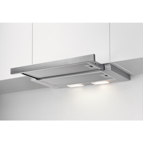 Zanussi ZFP316S - Silver Pull-Out Cooker Hood - C Energy Rating