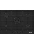 SMEG PX375MB - Black Gas Hob - 5 Zones