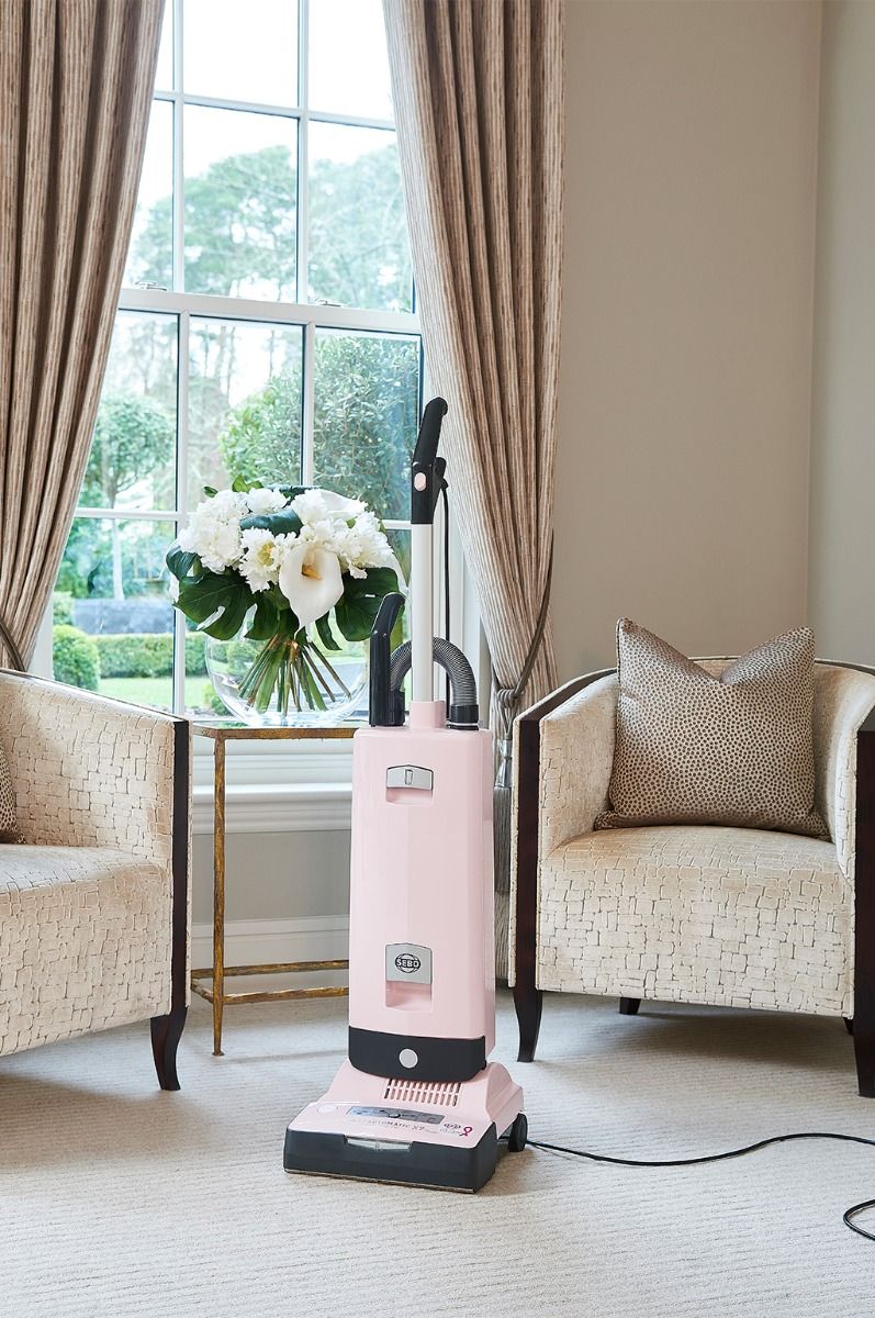 SEBO X7 - Pastel Pink Vacuum Cleaner - S-Class Filtration - 5.3L Capacity