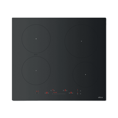 Elica Primis 604 Plus Raw - Black Induction Hob - 4 Cooking Zones