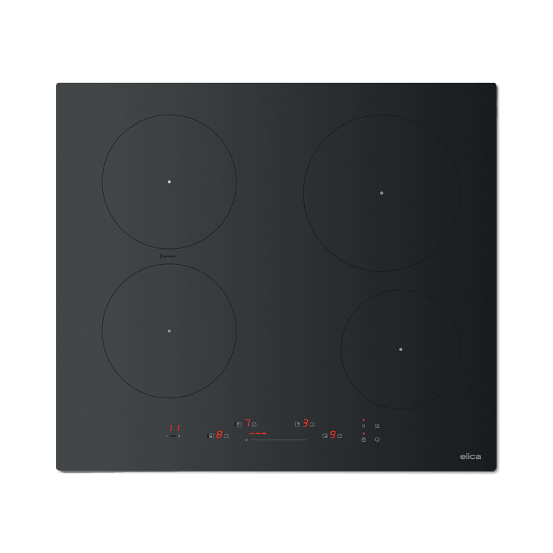 Elica Primis 604 Plus Raw - Black Induction Hob - 4 Cooking Zones