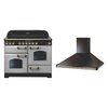 Rangemaster CDL110ECRP/B - Royal Pearl/Brass 110cm Range Cooker - Ceramic Hob - A Rated