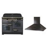 Rangemaster CDL110ECSL/B - Slate Classic Deluxe Range Cooker - 79L Dual Ovens - A Energy