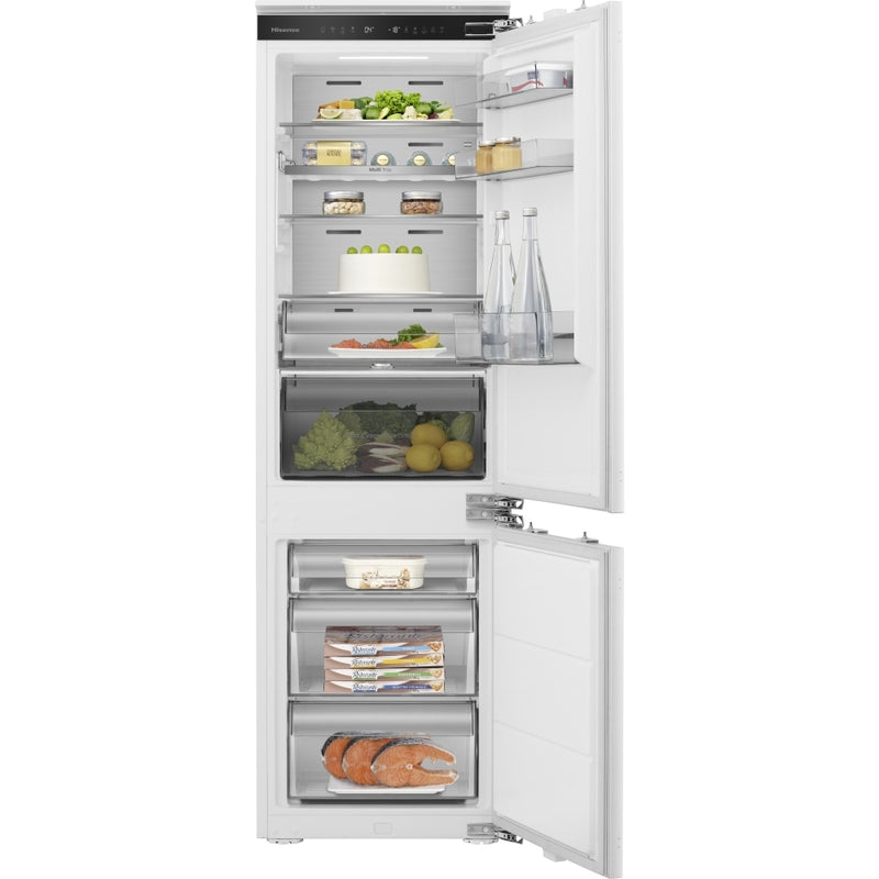 Hisense RB3B250SAWE - White Integrated Fridge Freezer - 252L Total No Frost - 60/40 Split - E Energy Rating