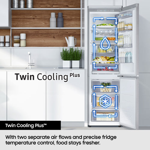 Samsung RB53DG706AS9 - Silver Fridge Freezer - 70/30 Split - A Rated