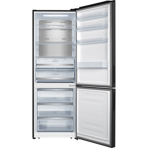 Hisense RB645N4BFE - Black Fridge Freezer - 495L Capacity - 70/30 Split - E Energy Rating