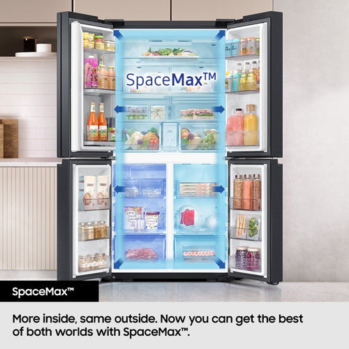 Samsung RF65DG9H0ESR - Stainless Steel American Fridge Freezer - Family Hub AI - E Rated