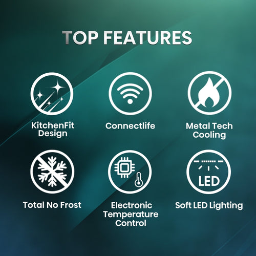 Hisense RL5K370GSFC - Black Larder Fridge - 372L - C Energy Rated