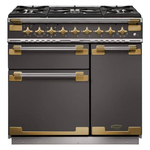 Rangemaster ELS90DFFSL/AB - Slate Range Cooker - 146L Dual Fuel