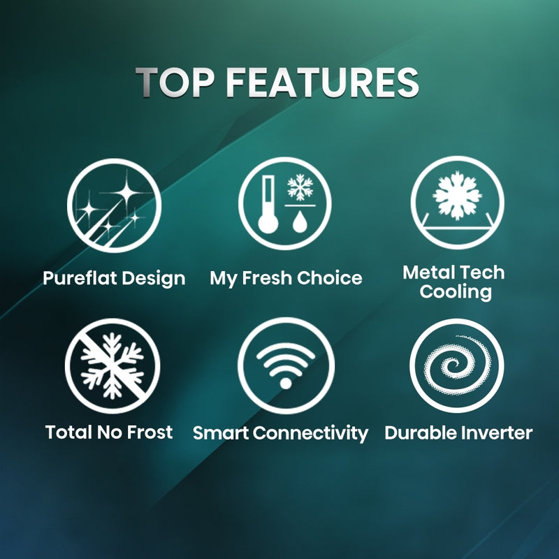 Hisense RQ5P470SAFD - Black/Stainless Steel American Fridge Freezer - 483L - D Energy