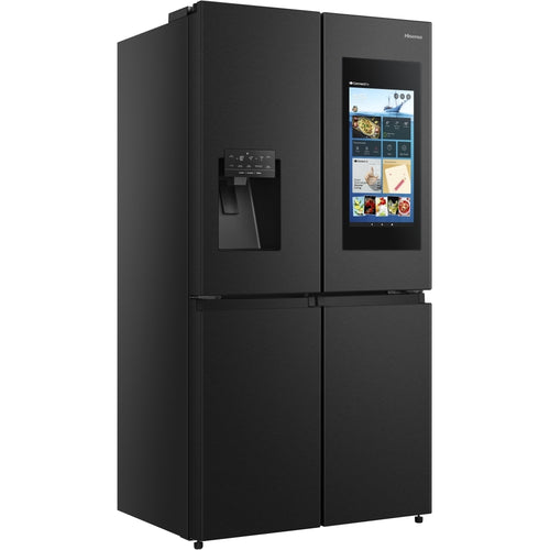 Hisense RQ760N4IFE - Black American Fridge Freezer - 577L - E Rated