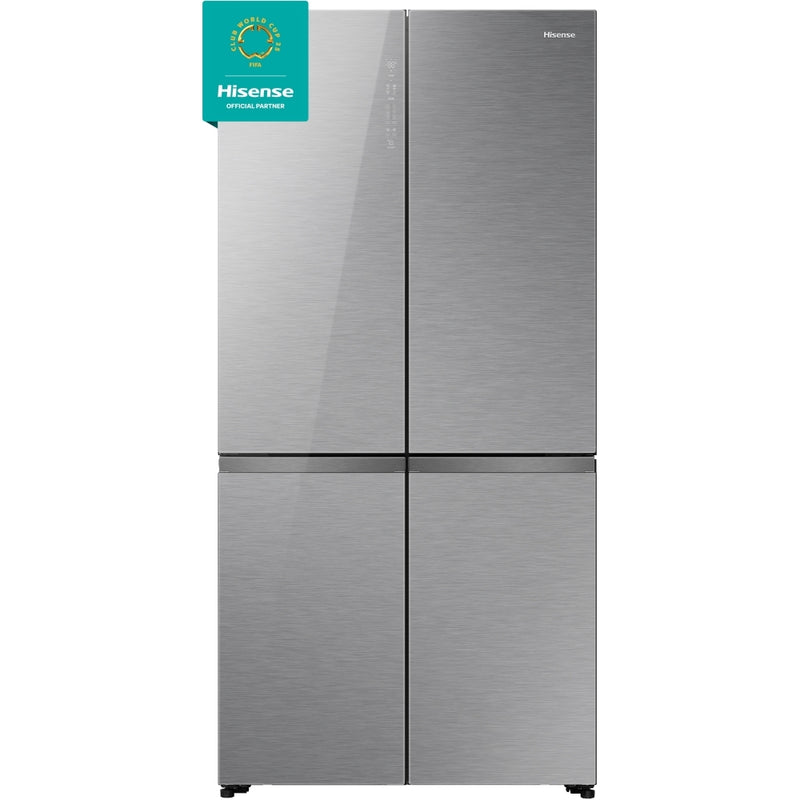 Hisense RQ768N4GVE - Silver American Fridge Freezer - 591L - E Energy Rating