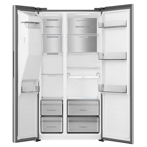 Hisense RS5P528SPIC - Silver American Fridge Freezer - 528 Litres - C Energy