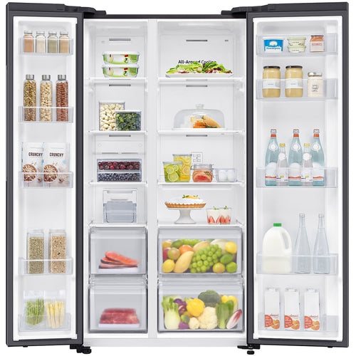 Samsung RS62DG5003B1EU - Black American Fridge Freezer - 655L - E Rated