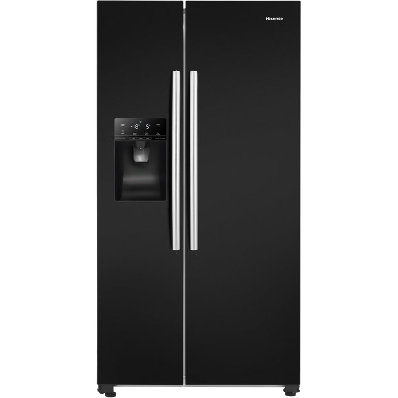 Hisense RS694N4IBE - Black American Fridge Freezer - 562L - E Rated