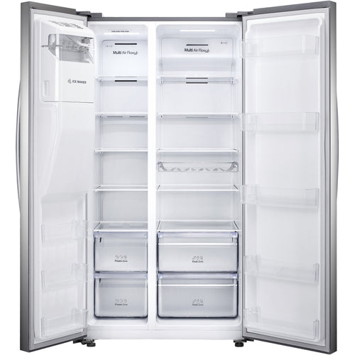 Hisense RS694N4ICE - Stainless Steel American Fridge Freezer - 562L - E Energy