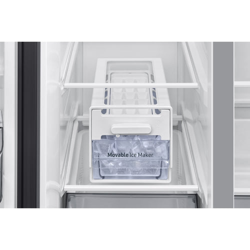 Samsung RS70F65QETEU - Silver American Fridge Freezer - SpaceMax™ 652L - E Rated