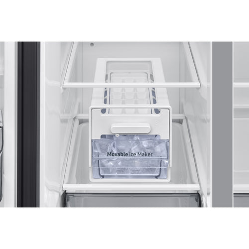 Samsung RS70F67QCTEU - Silver American Fridge Freezer - 652L - C Rated