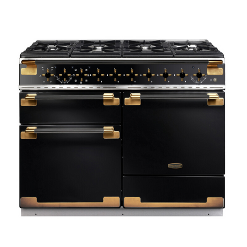 Rangemaster ELS110DFFGB/BE - Black Dual Fuel Range Cooker - 110cm - 79L