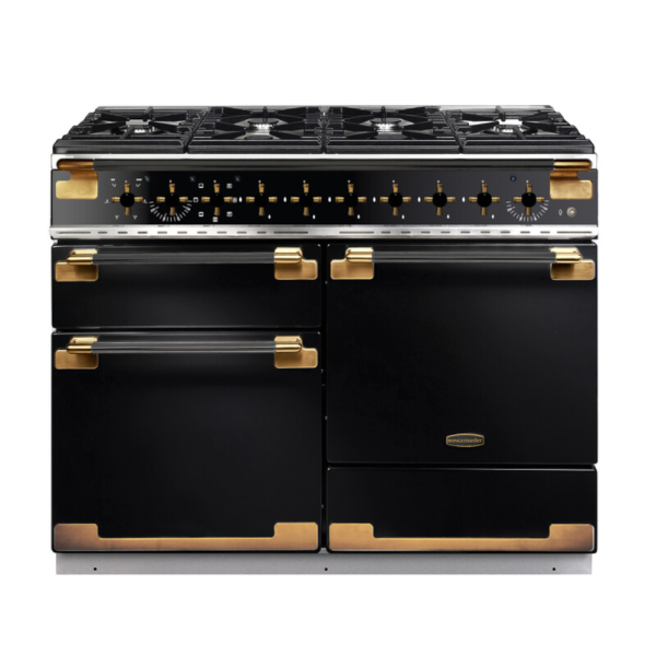 Rangemaster ELS110DFFGB/BE - Black Dual Fuel Range Cooker - 110cm - 79L