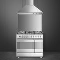 Smeg SCB92MX8 - Stainless Steel 90cm Dual Fuel Range Cooker - 70L + 35L - A Rated - Display