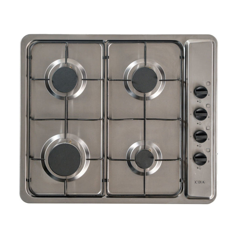 CDA SCG060SS - Stainless Steel 60cm Gas Hob - 4 Cooking Zones