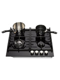 Teknix SCGH61B - Black 4 Zone Gas Hob