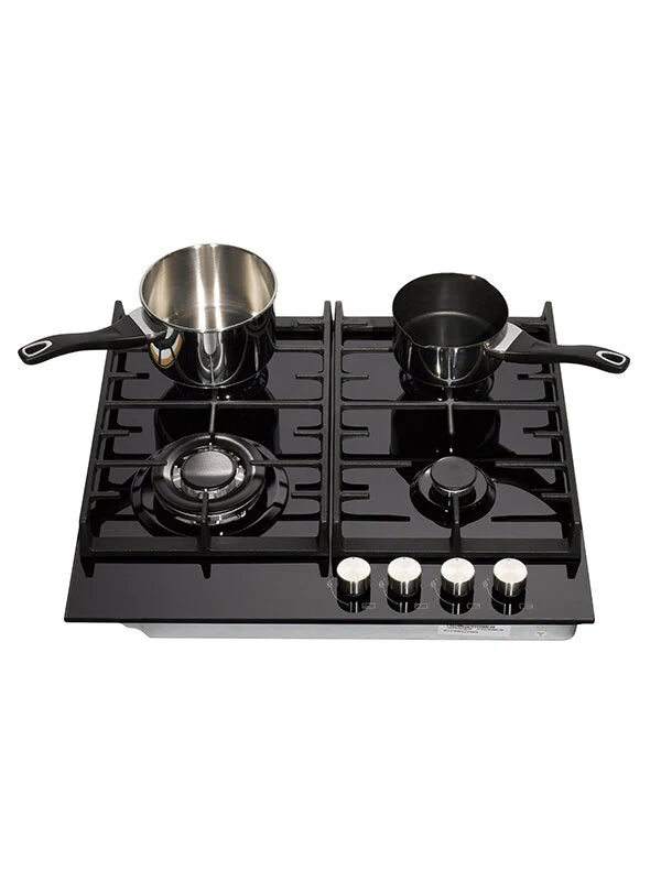 Teknix SCGH61B - Black 4 Zone Gas Hob
