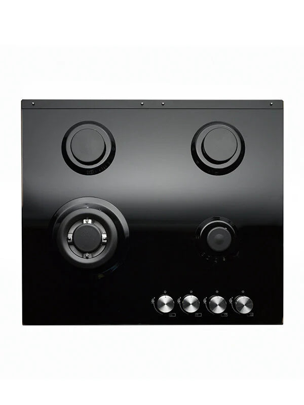 Teknix SCGH61B - Black 4 Zone Gas Hob